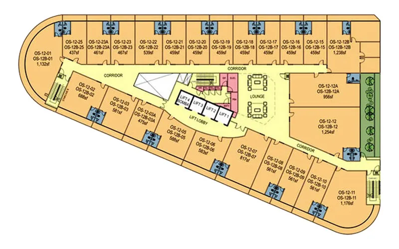 12th Floor Plan